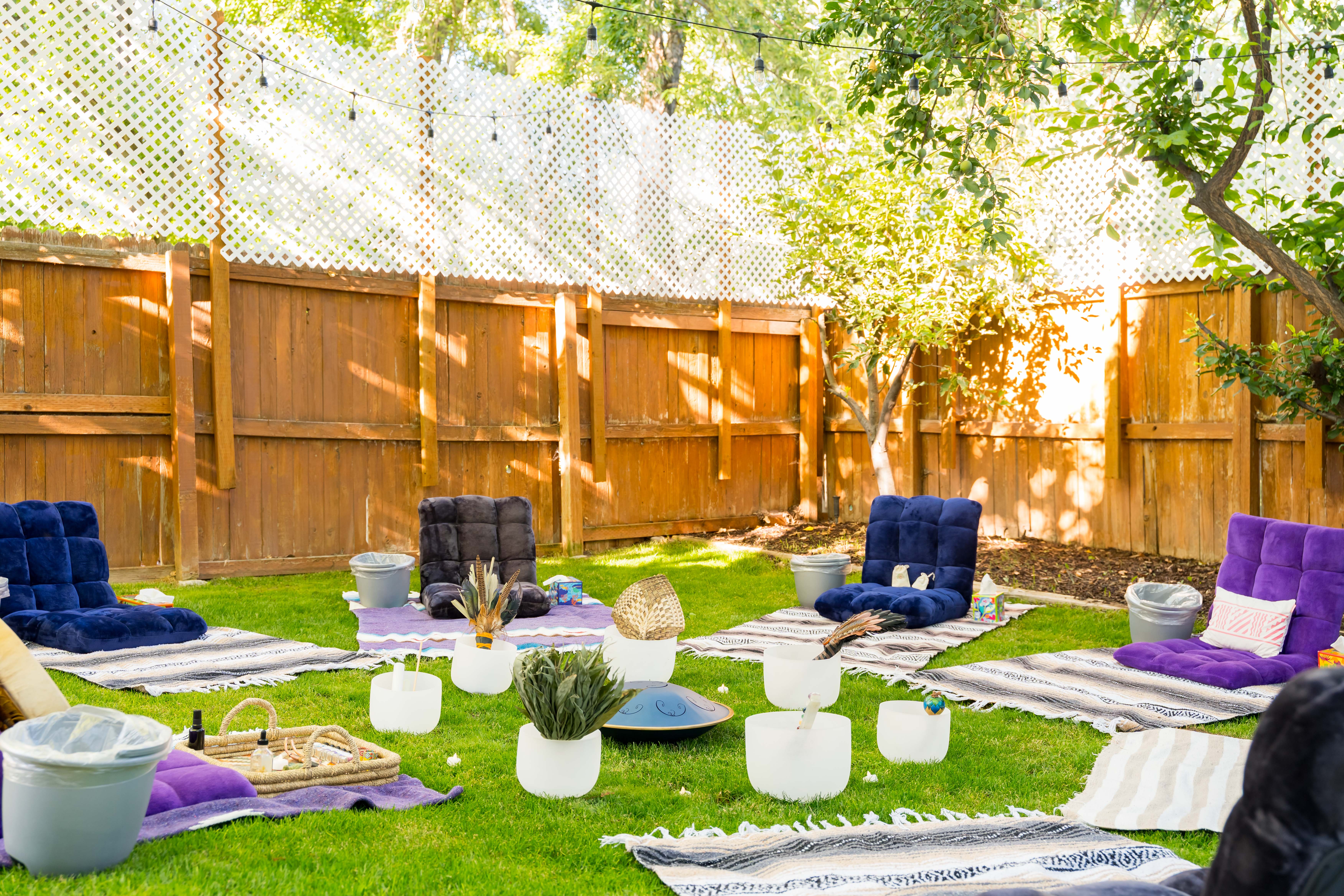 Outdoor Hapé ceremony setting