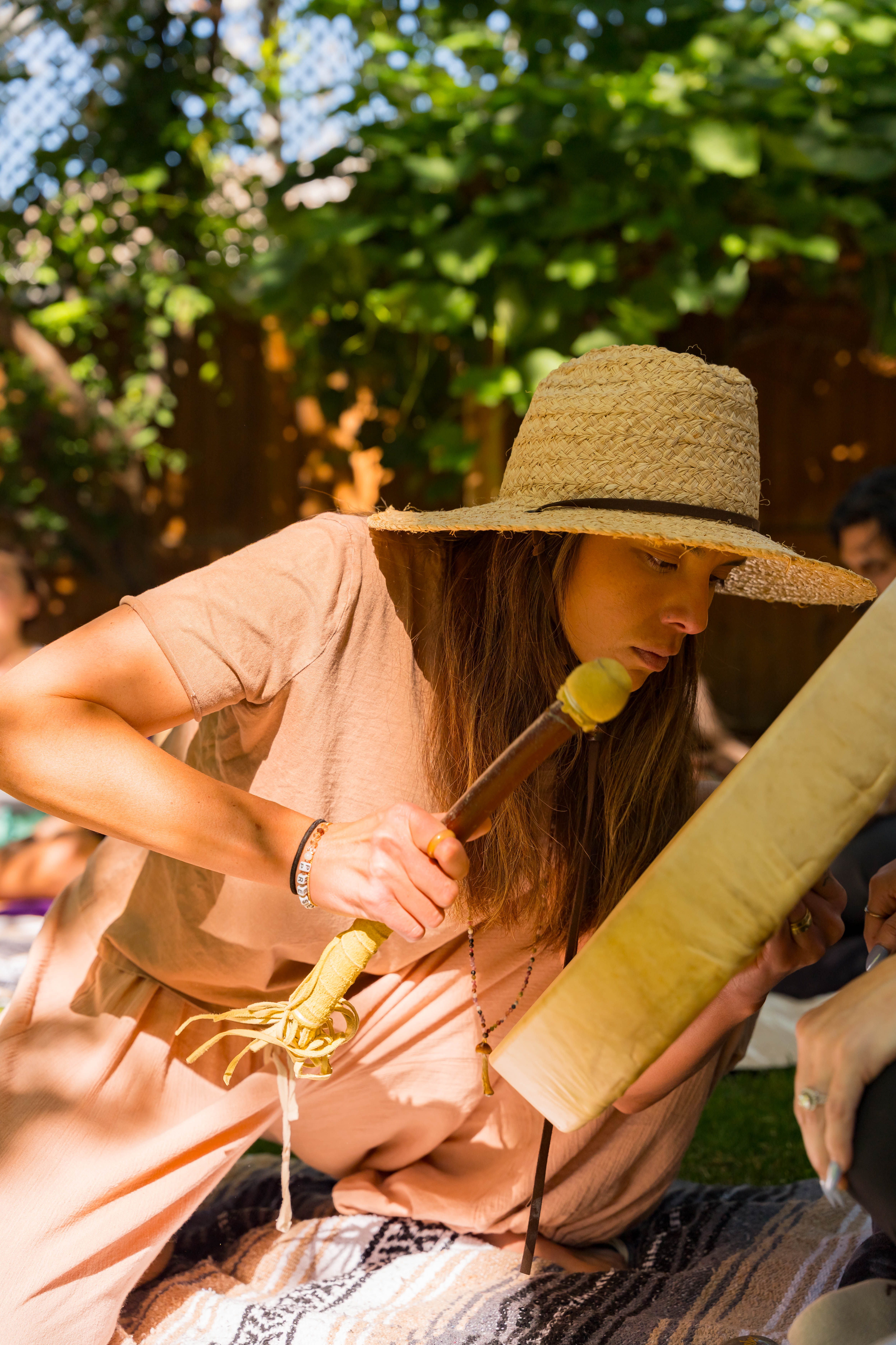 Sacred journey room overview showing ceremony setup