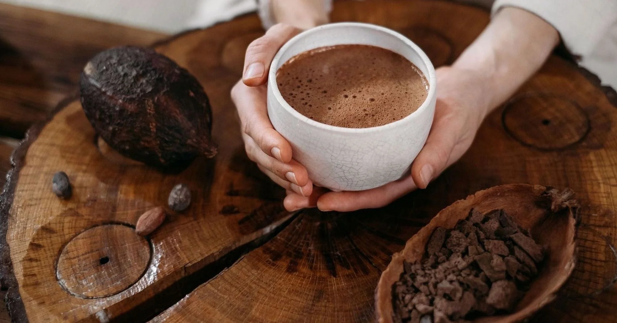 Ceremonial cacao preparation