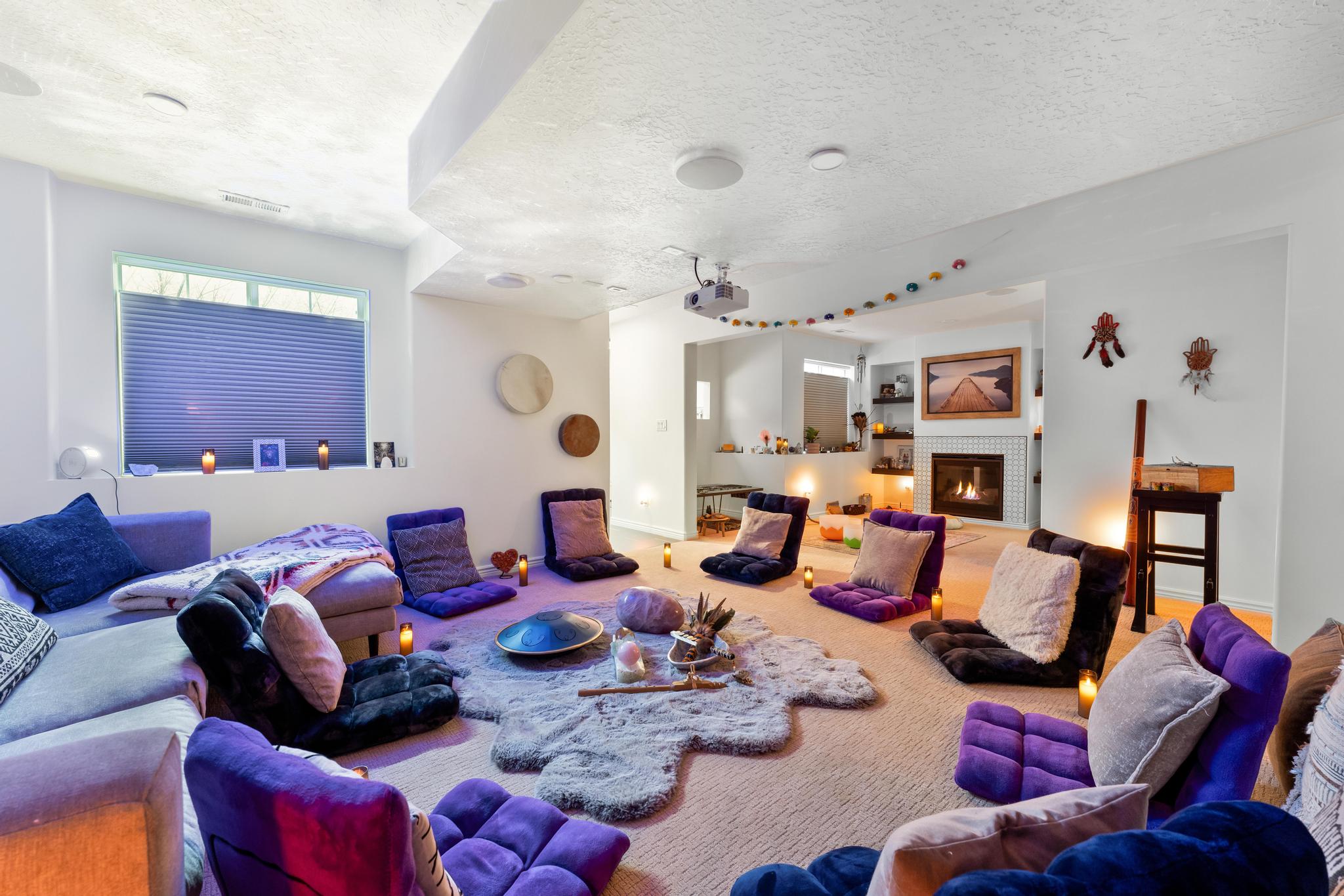 Soft focused healing space representing the intake process